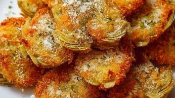 Crispy Parmesan Artichoke Hearts