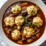 Delicious Beef Stew and Dumplings