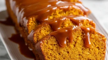 Butternut Squash Bread with Brown Sugar Glaze
