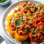 Easy Loaded Cheeseburger Alfredo Pasta