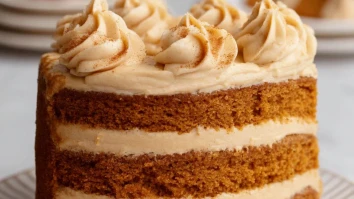 Pumpkin Layer Cake With Brown Sugar And Cinnamon Cream Cheese Frosting