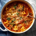 BEST EVER One-Pot Lasagna Soup