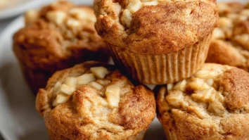 Healthy Apple Cinnamon Cottage Cheese Muffins That Actually Taste Good