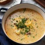 Cheesy Beef & Potato Soup