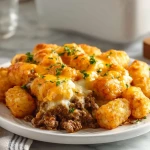 Tater Tot Casserole with Ground Beef