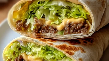 Homemade Big Mac Wraps