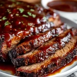 Juicy Brisket with Rich Homemade Barbecue Sauce