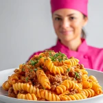 Creamy Rotel Pasta with Ground Beef