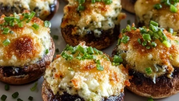 Irresistibly Easy Cream Cheese Stuffed Mushrooms