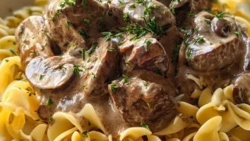 Crock Pot Beef Stroganoff