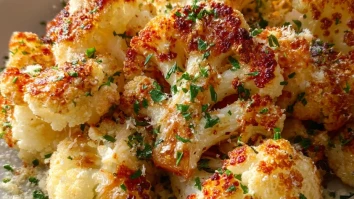 Irresistibly Delicious Garlic Parmesan Roasted Cauliflower