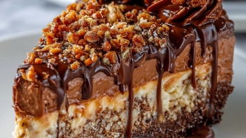 Decadent No-Bake German Chocolate Cheesecake