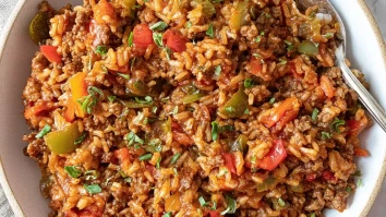 The BEST Unstuffed Pepper Skillet