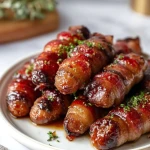 Irresistibly Sticky Pigs In Blankets