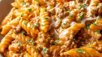 Creamy High Protein Beef Pasta