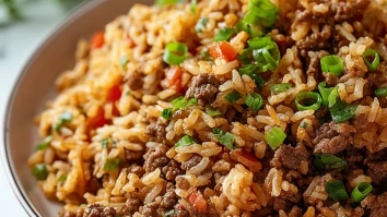 Quick and Tasty Dirty Rice with Ground Beef