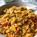 Delicious Ground Beef Orzo