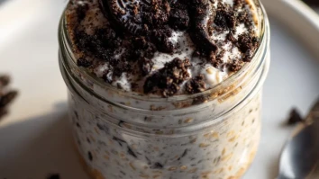 Oreo Overnight Oats