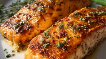 Delicious Air Fryer Honey Mustard Salmon