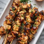 Honey Garlic Chicken Skewers