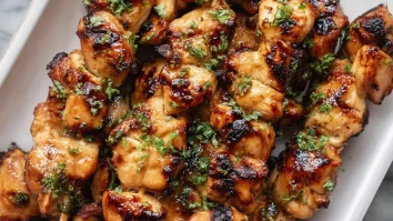 Honey Garlic Chicken Skewers
